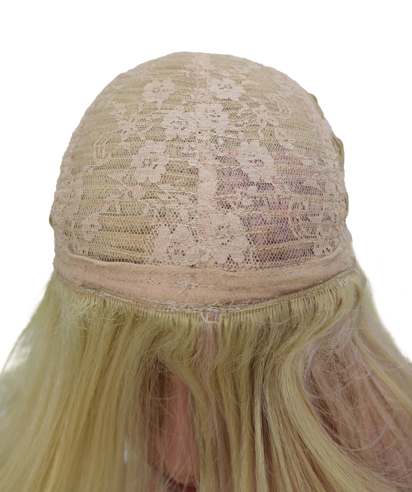 Wigs2you ブロンドにピンクのハイライトが入った11インチのコスプレウィッグ – コスプレやファッションに最適な合成毛 C-158