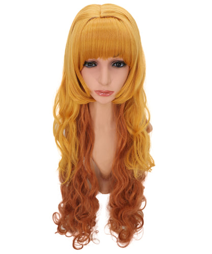Wigs2you C-159 コスプレウィッグ ロングカール フルウィッグ ゴールデンブラウン 耐熱ファイバー 自然な巻き髪 仮装 イベント パーティー 女性用