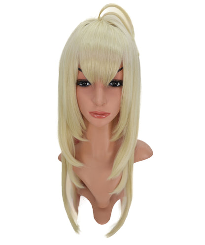 Wigs2you C-160 ロングブロンドコスプレウィッグ – 耐熱合成毛（女性用）