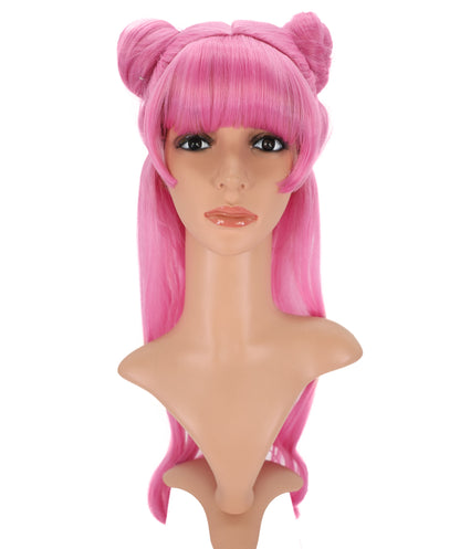 Wigs2you C-161 ピンクのコスプレウィッグ – 耐熱性合成毛（女性用）