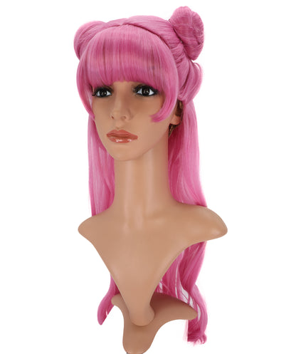 Wigs2you C-161 ピンクのコスプレウィッグ – 耐熱性合成毛（女性用）