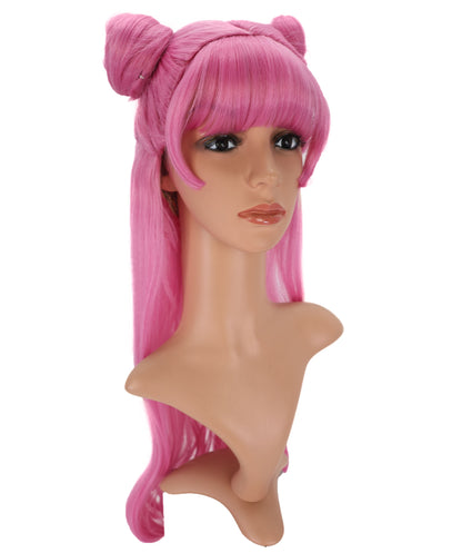 Wigs2you C-161 ピンクのコスプレウィッグ – 耐熱性合成毛（女性用）