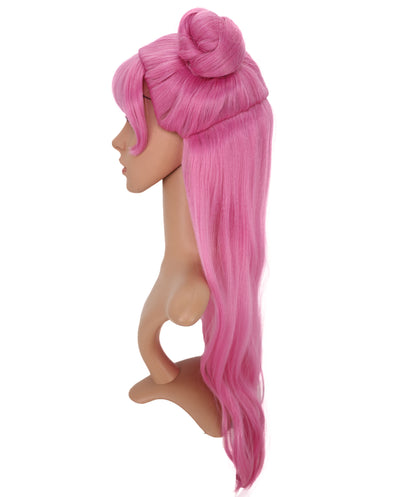 Wigs2you C-161 ピンクのコスプレウィッグ – 耐熱性合成毛（女性用）
