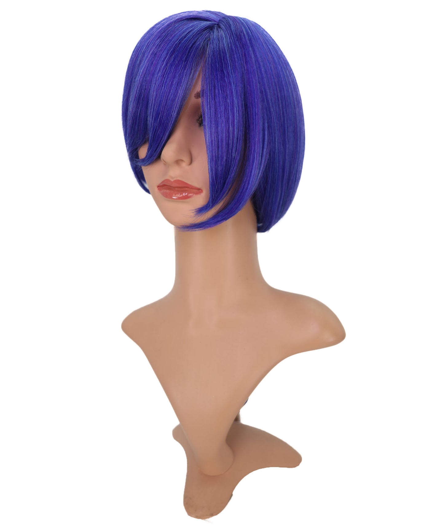Wigs2you C-162 ダークブルーのアニメコスプレウィッグ – 耐熱合成毛