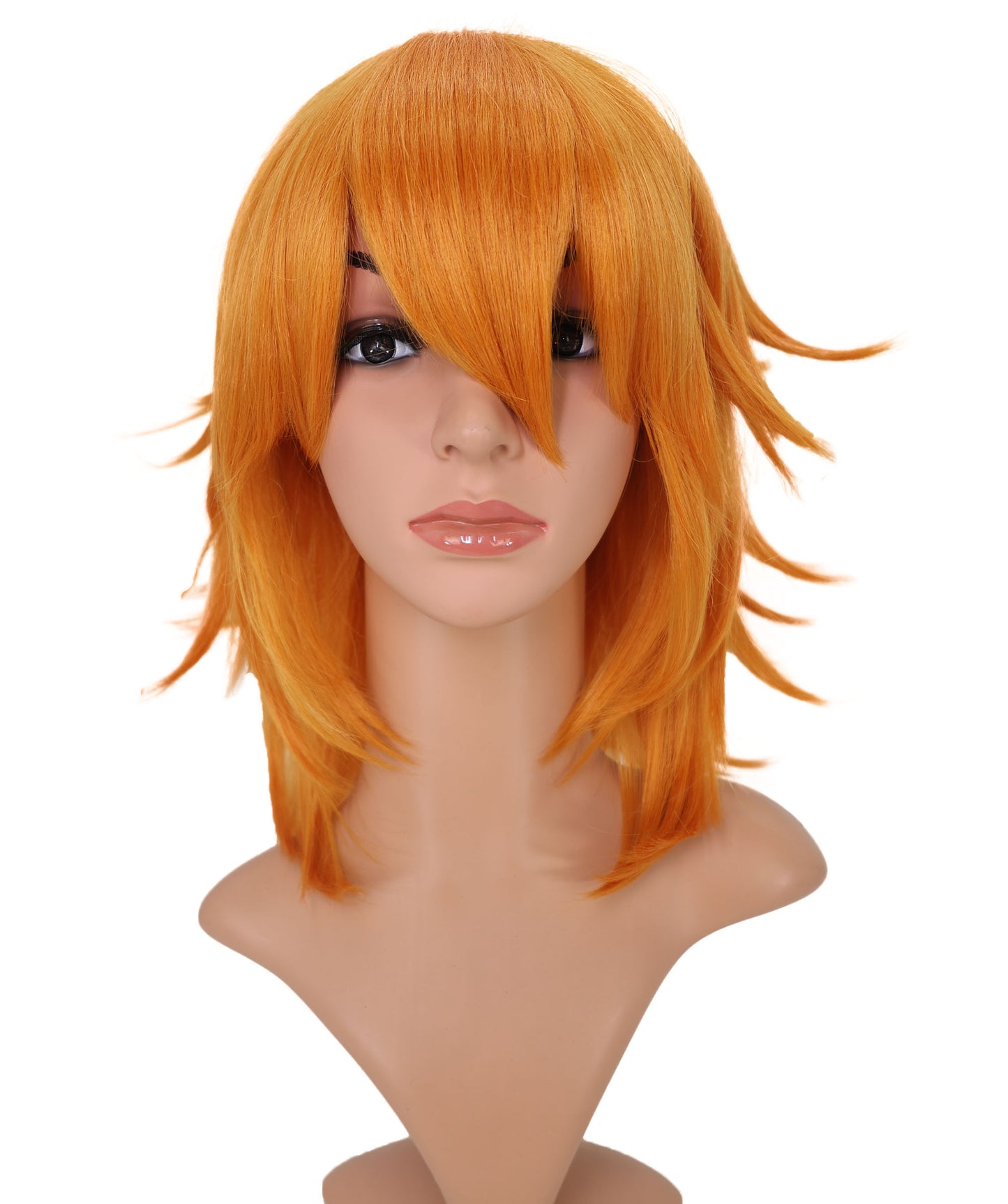 Wigs2you C-163 男性用パンプキンオレンジコスプレウィッグ – 耐熱合成毛