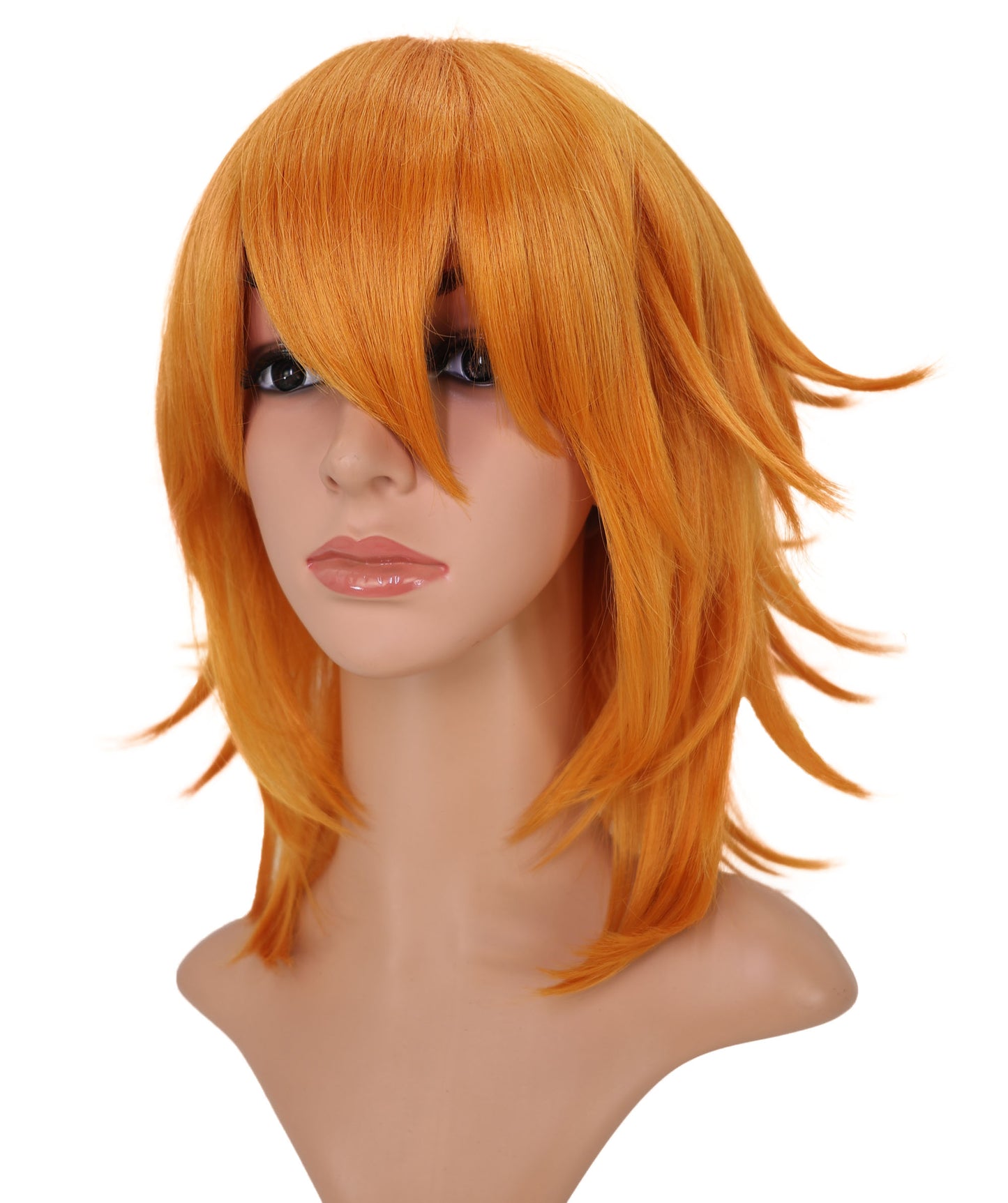 Wigs2you C-163 男性用パンプキンオレンジコスプレウィッグ – 耐熱合成毛
