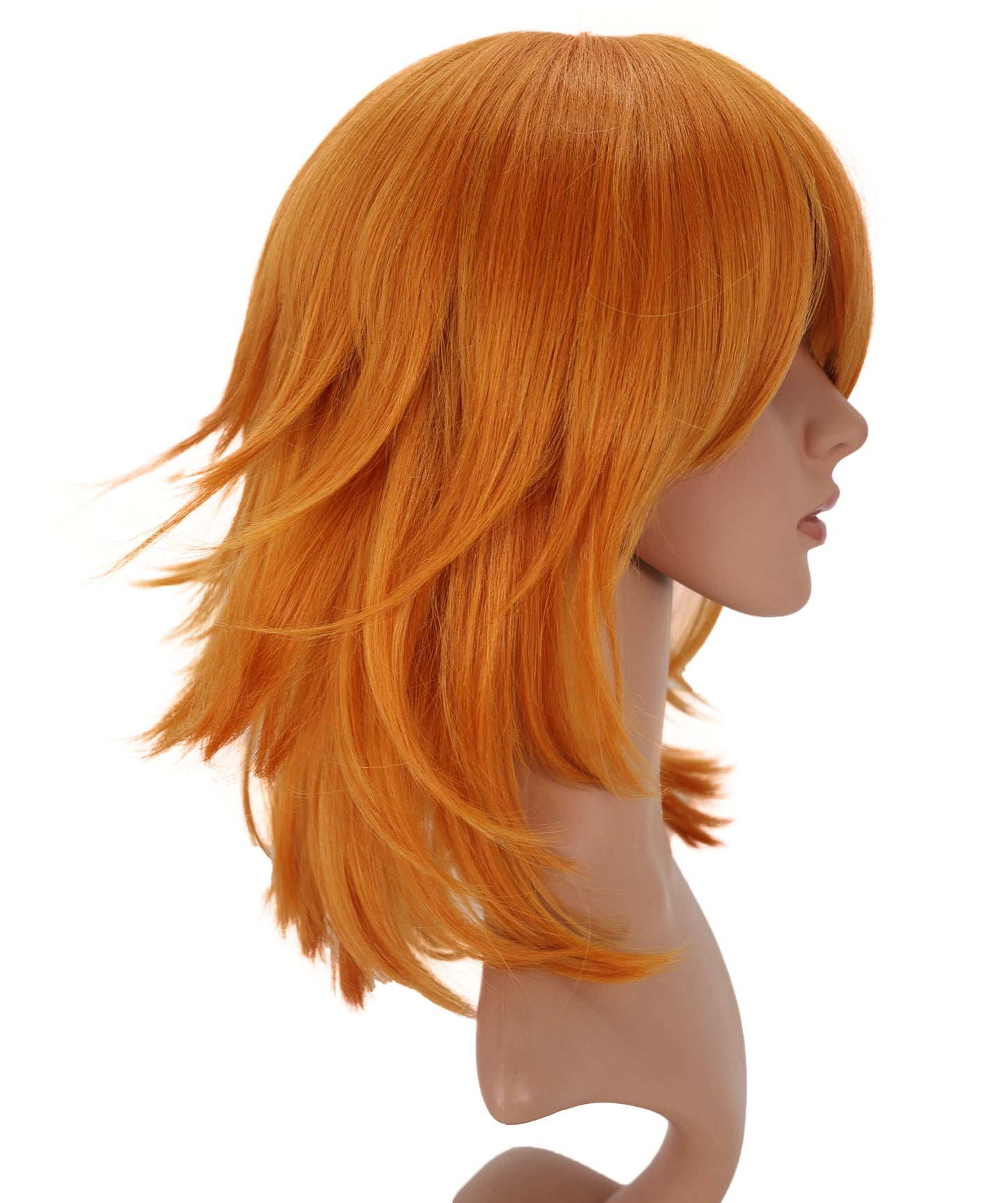 Wigs2you C-163 男性用パンプキンオレンジコスプレウィッグ – 耐熱合成毛