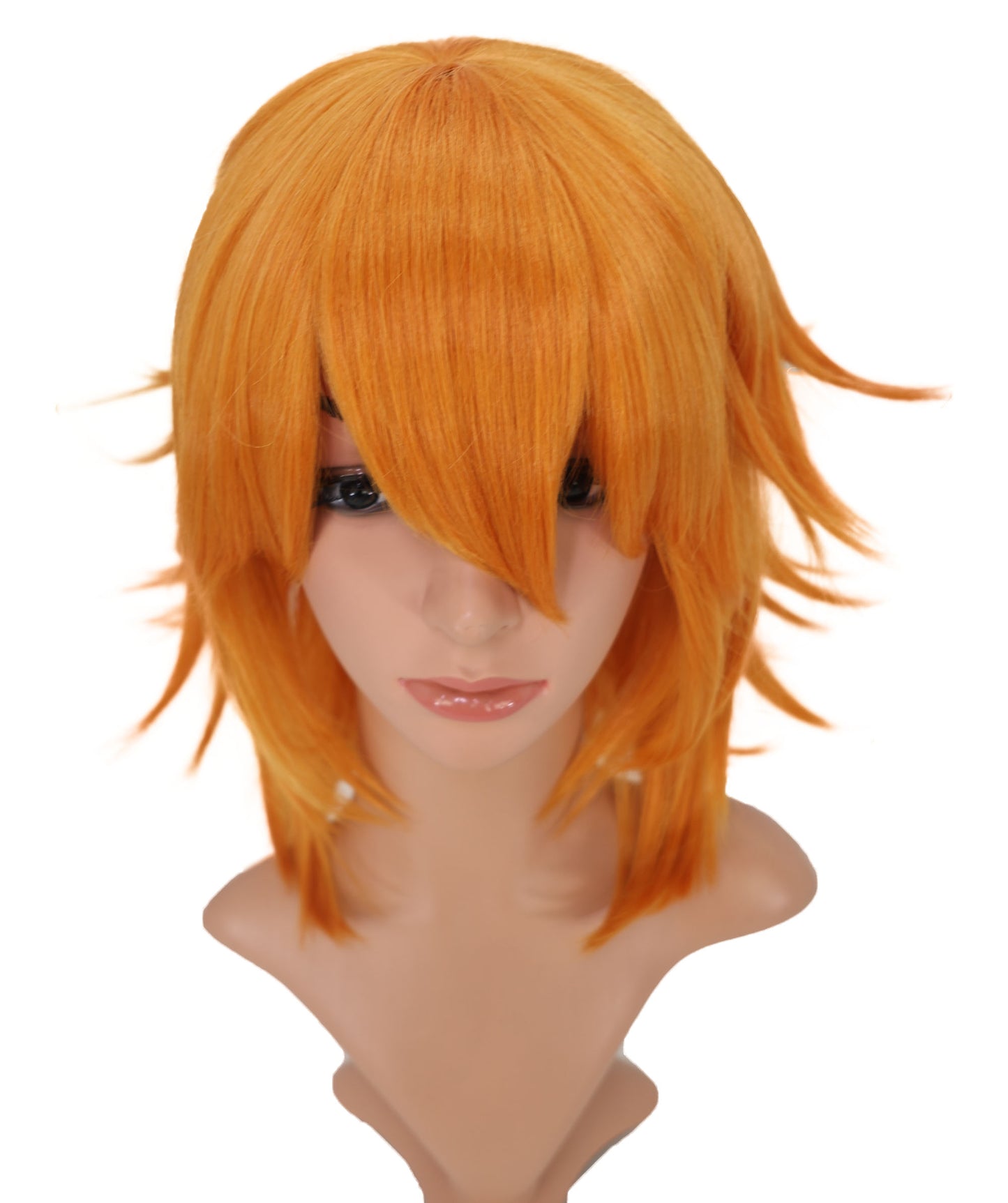 Wigs2you C-163 男性用パンプキンオレンジコスプレウィッグ – 耐熱合成毛
