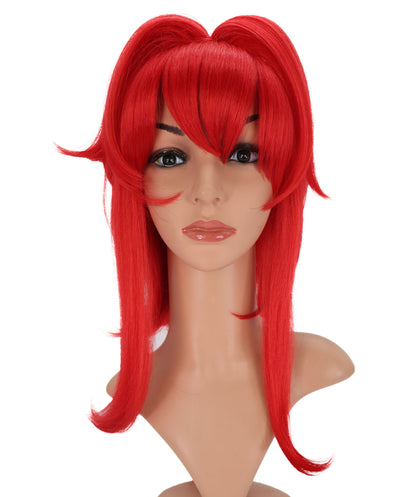 Wigs2you C-164 女性用レッドコスプレウィッグ – 耐熱合成毛