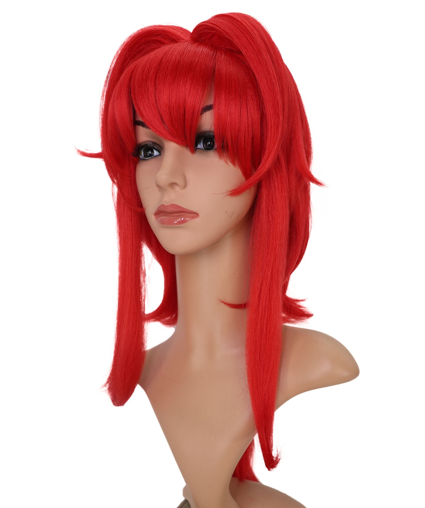 Wigs2you C-164 女性用レッドコスプレウィッグ – 耐熱合成毛