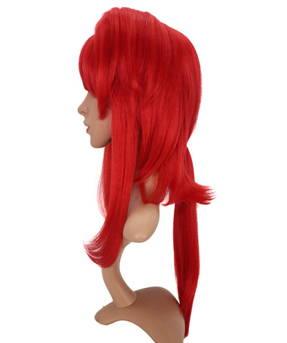 Wigs2you C-164 女性用レッドコスプレウィッグ – 耐熱合成毛