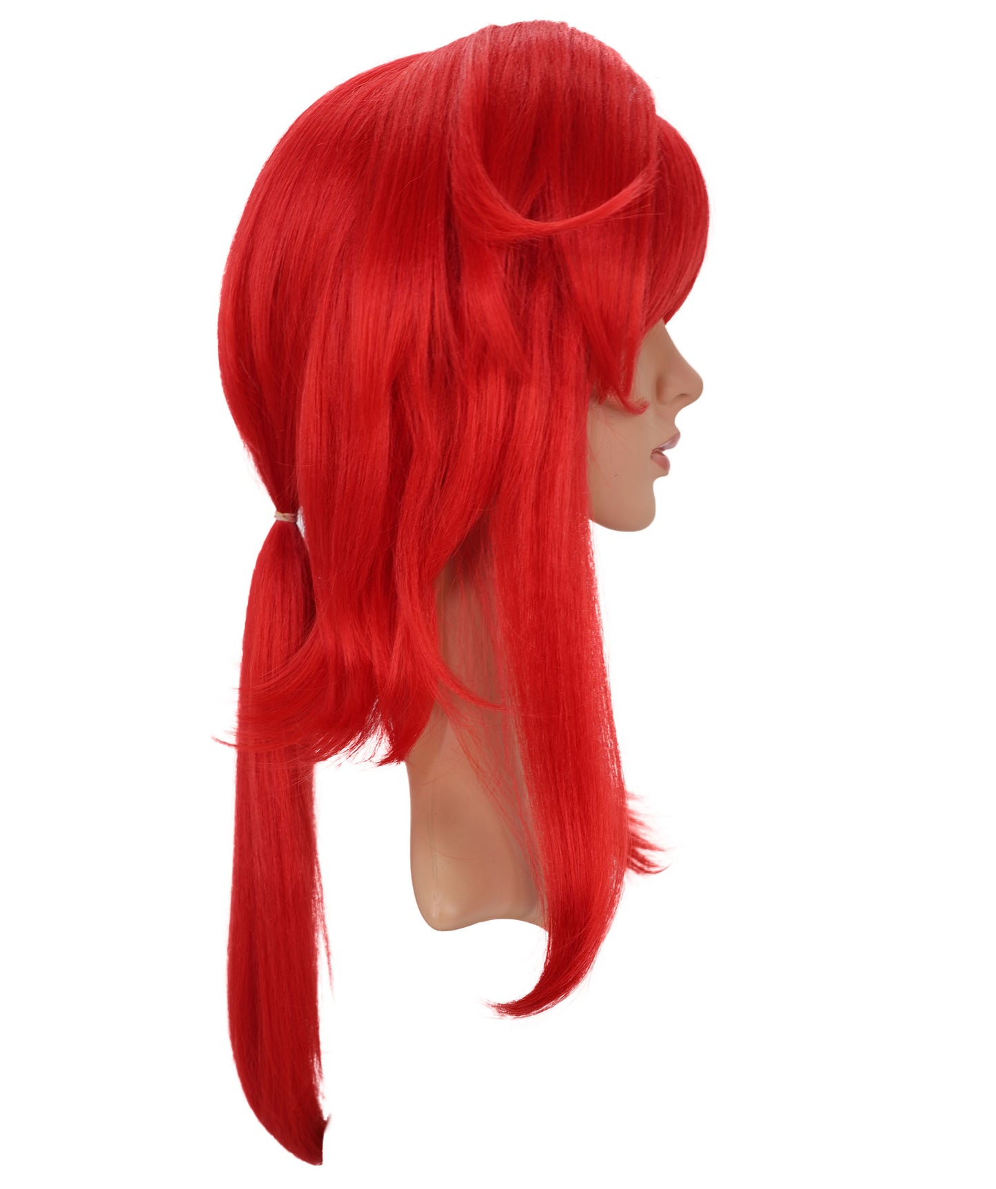 Wigs2you C-164 女性用レッドコスプレウィッグ – 耐熱合成毛