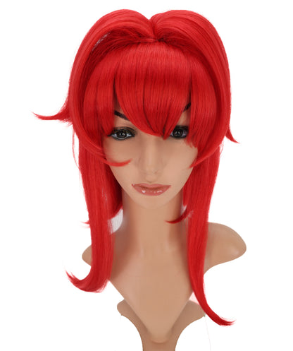 Wigs2you C-164 女性用レッドコスプレウィッグ – 耐熱合成毛