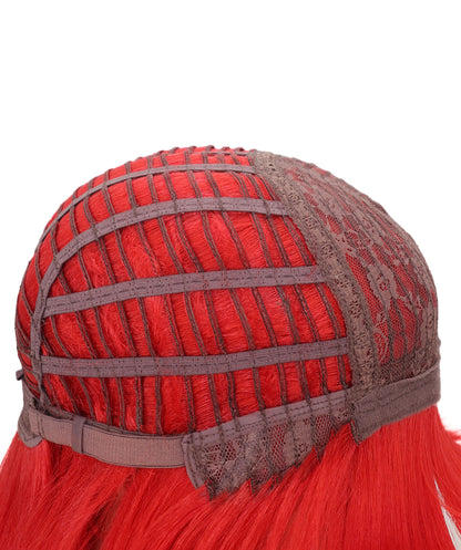 Wigs2you C-164 女性用レッドコスプレウィッグ – 耐熱合成毛