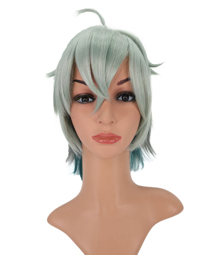 Wigs2you C-165 アッシュブルーのコスプレウィッグ – 耐熱性合成毛（女性用）