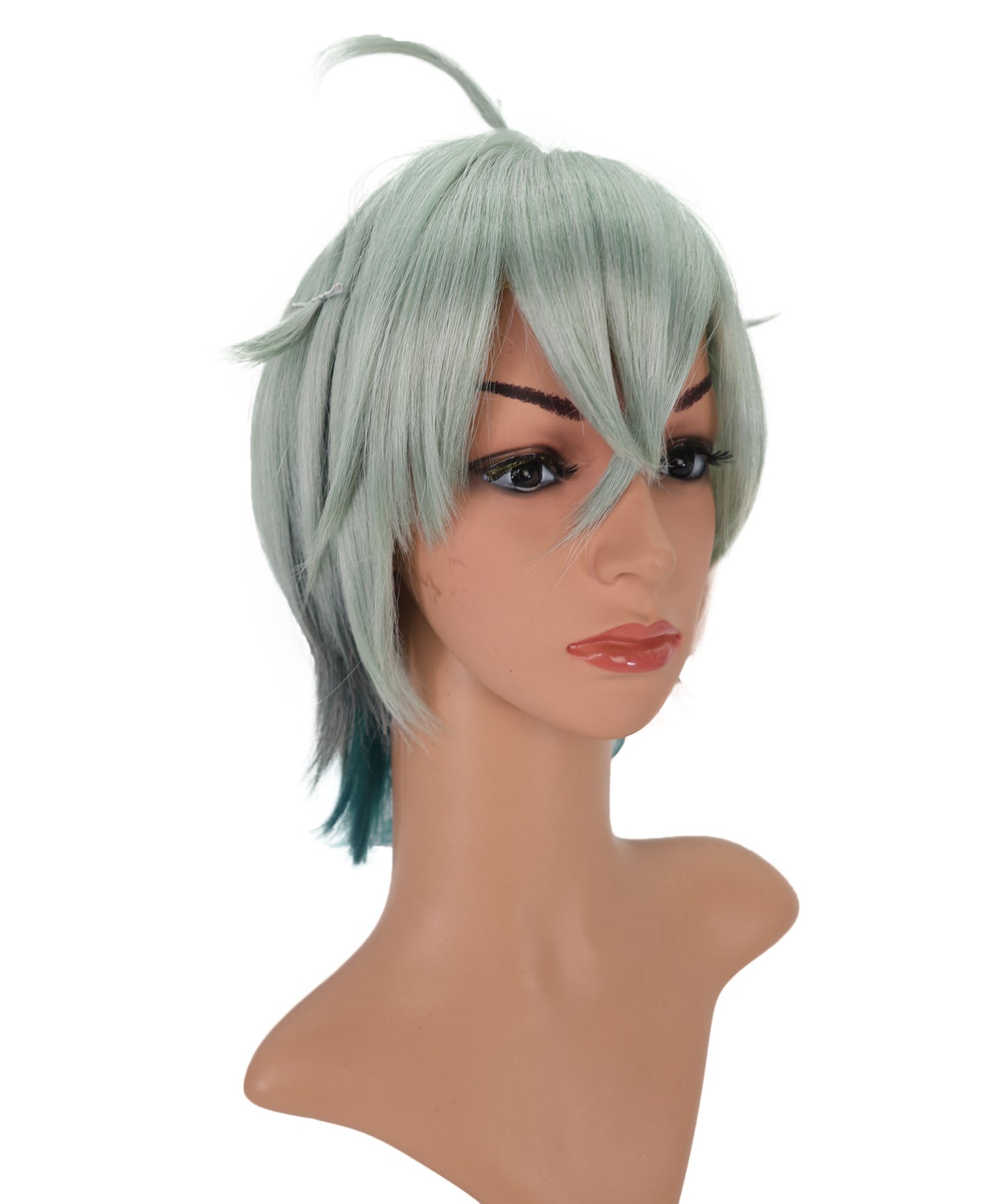 Wigs2you C-165 アッシュブルーのコスプレウィッグ – 耐熱性合成毛（女性用）