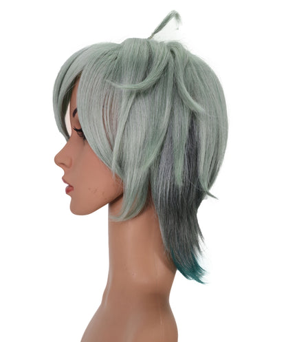 Wigs2you C-165 アッシュブルーのコスプレウィッグ – 耐熱性合成毛（女性用）