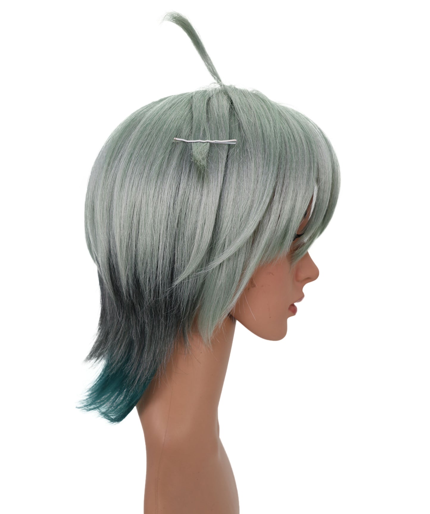 Wigs2you C-165 アッシュブルーのコスプレウィッグ – 耐熱性合成毛（女性用）