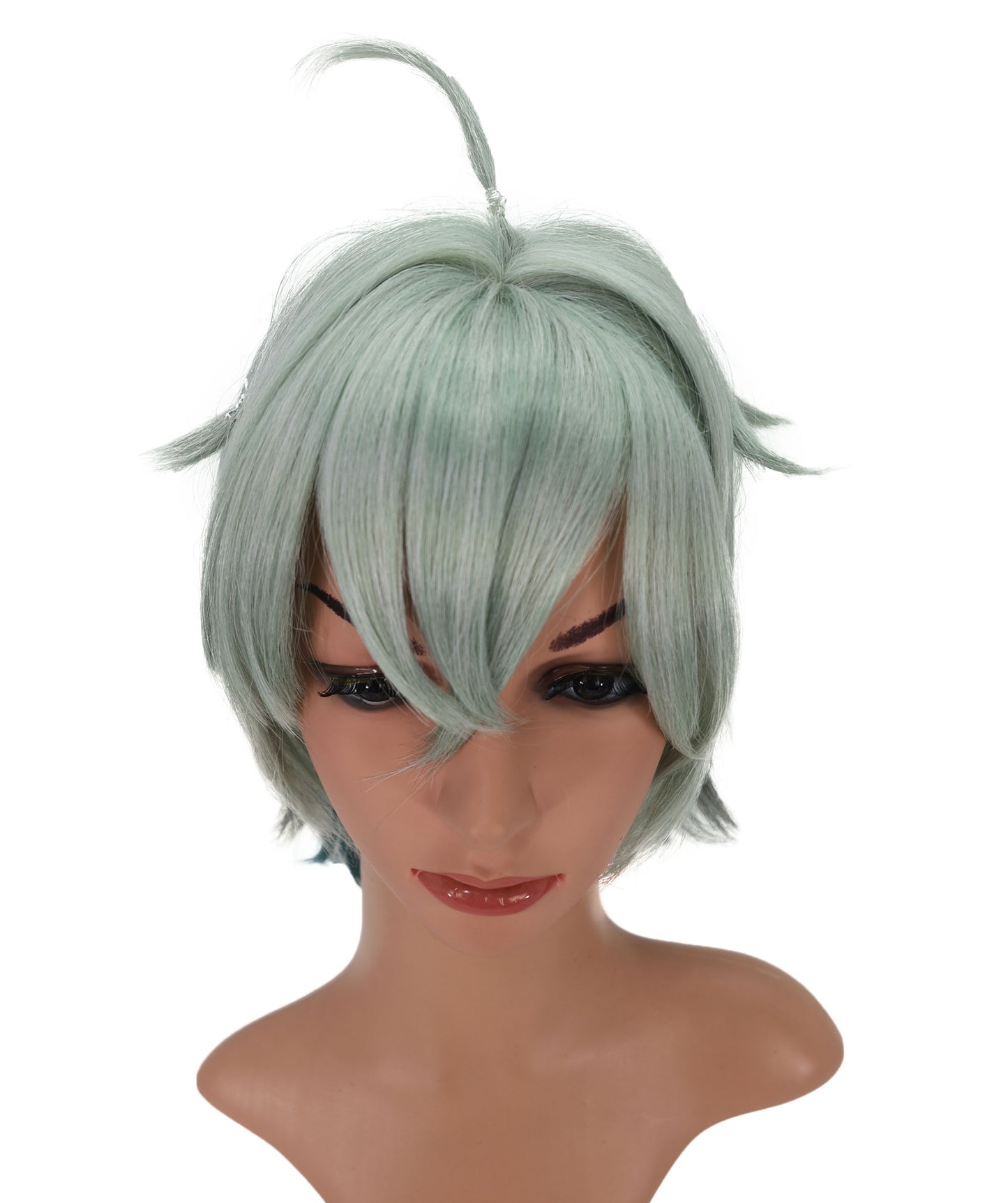 Wigs2you C-165 アッシュブルーのコスプレウィッグ – 耐熱性合成毛（女性用）