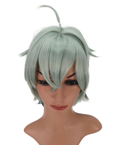 Wigs2you C-165 アッシュブルーのコスプレウィッグ – 耐熱性合成毛（女性用）