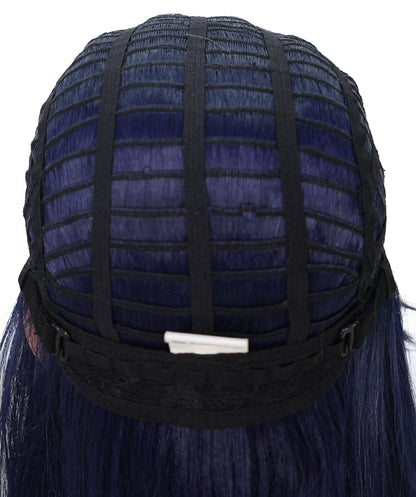 Wigs2you C-166 ネイビーブルー＆シアンの女性用コスプレウィッグ – 耐熱合成繊維