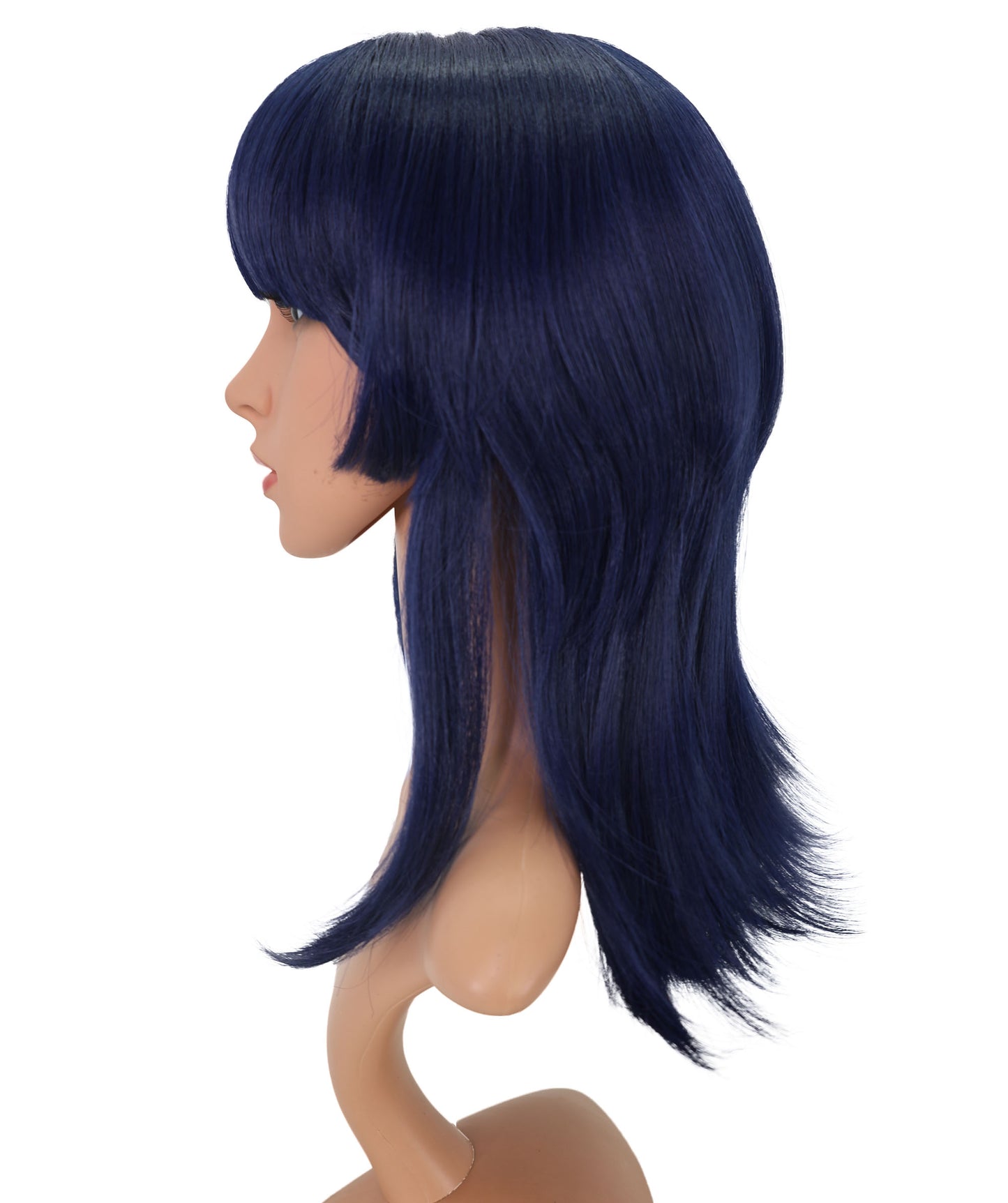 Wigs2you C-166 ネイビーブルー＆シアンの女性用コスプレウィッグ – 耐熱合成繊維