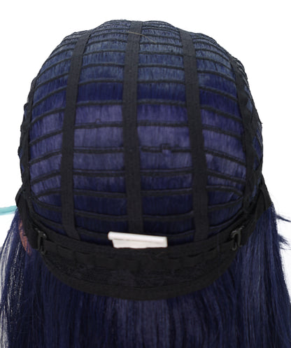 Wigs2you C-166 ネイビーブルー＆シアンの女性用コスプレウィッグ – 耐熱合成繊維