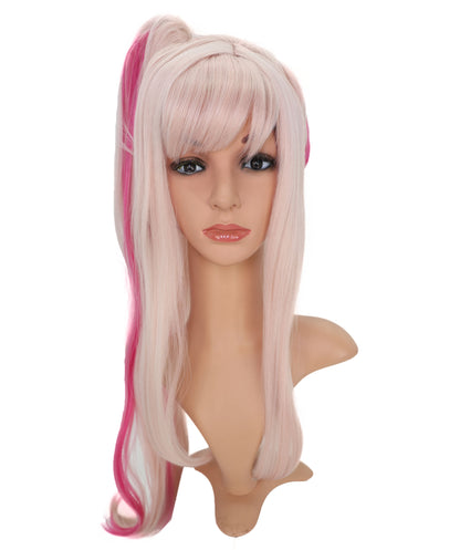 Wigs2you C-167 サイドポニーテール付きロングストレートウィッグ　劇場、ハロウィン、コスプレイベントに最適