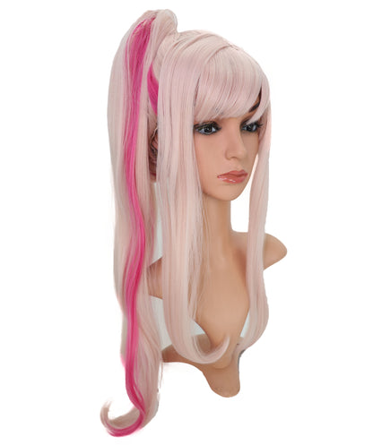 Wigs2you C-167 サイドポニーテール付きロングストレートウィッグ　劇場、ハロウィン、コスプレイベントに最適