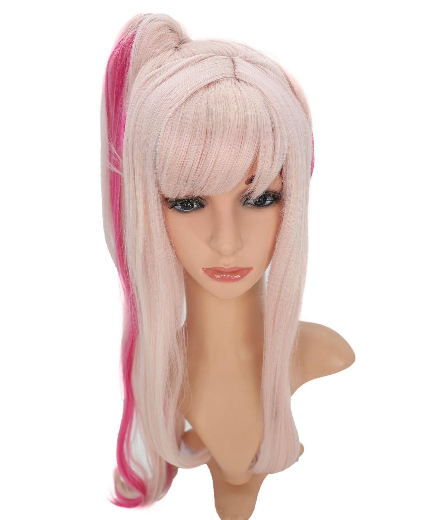 Wigs2you C-167 サイドポニーテール付きロングストレートウィッグ　劇場、ハロウィン、コスプレイベントに最適