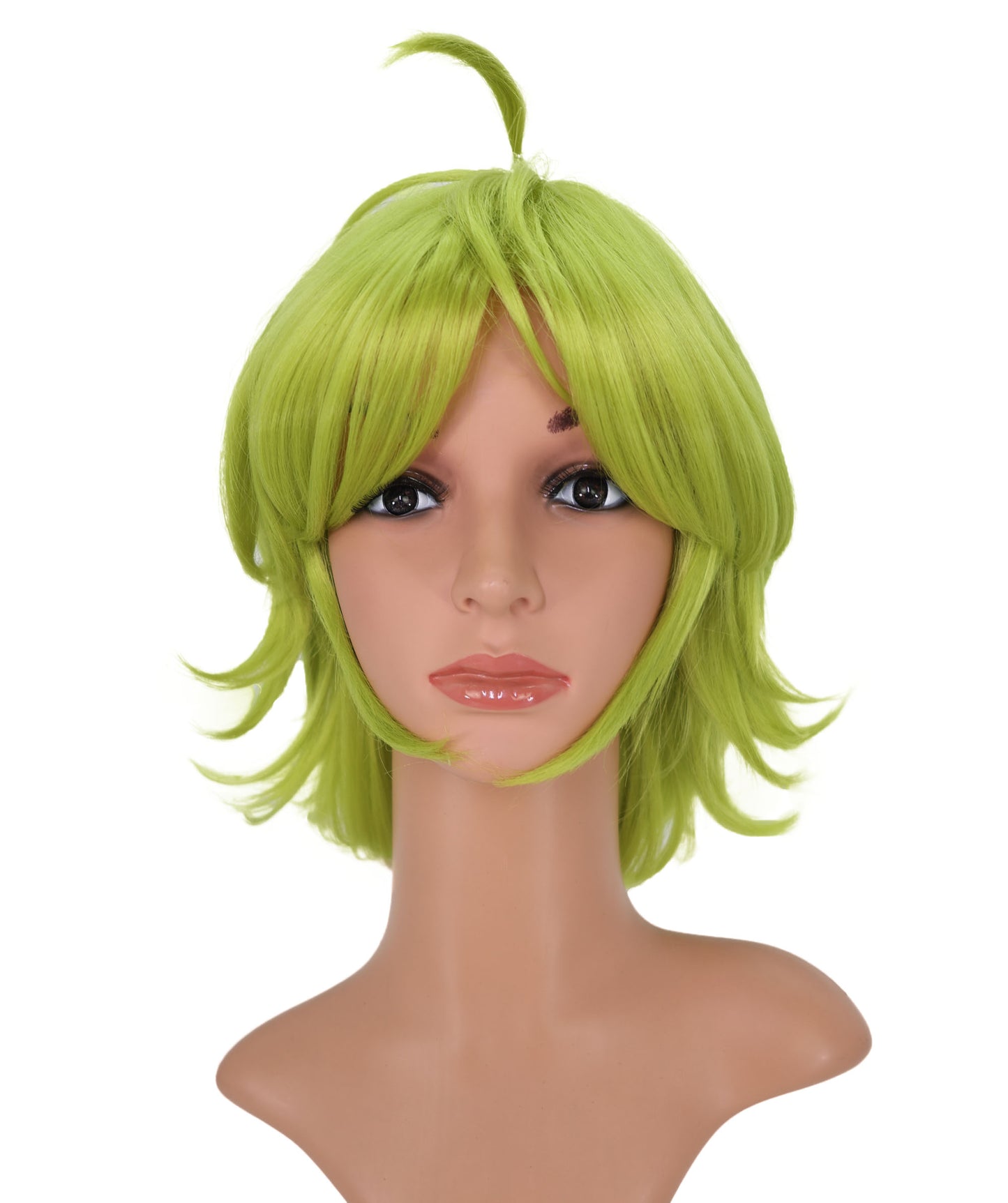 Wigs2you C-168 女性用ショートピクシーウィッグ レモングリーンスタイル 劇場、ハロウィン、コスプレ衣装イベント用