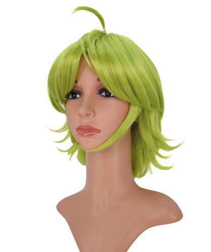 Wigs2you C-168 女性用ショートピクシーウィッグ レモングリーンスタイル 劇場、ハロウィン、コスプレ衣装イベント用