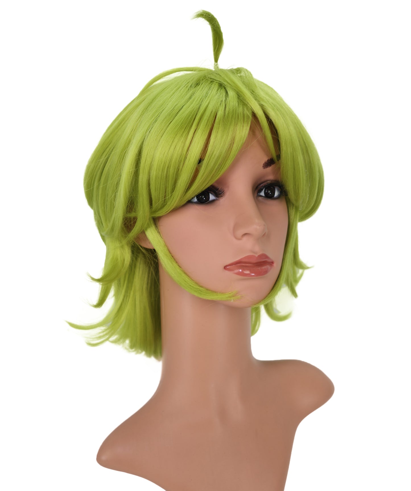 Wigs2you C-168 女性用ショートピクシーウィッグ レモングリーンスタイル 劇場、ハロウィン、コスプレ衣装イベント用