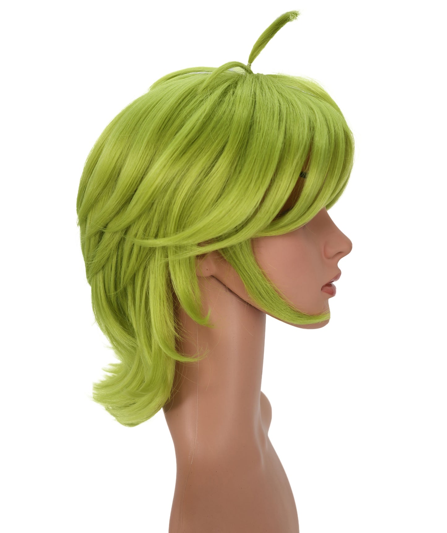 Wigs2you C-168 女性用ショートピクシーウィッグ レモングリーンスタイル 劇場、ハロウィン、コスプレ衣装イベント用