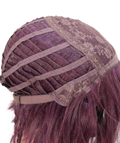 Wigs2you C-169 コスプレウィッグ レディース バーガンディ ロング 35.5インチ フルウィッグ 耐熱ファイバー キャップレス 自然なストレート ハロウィン 仮装 イベント パーティー アニメ風