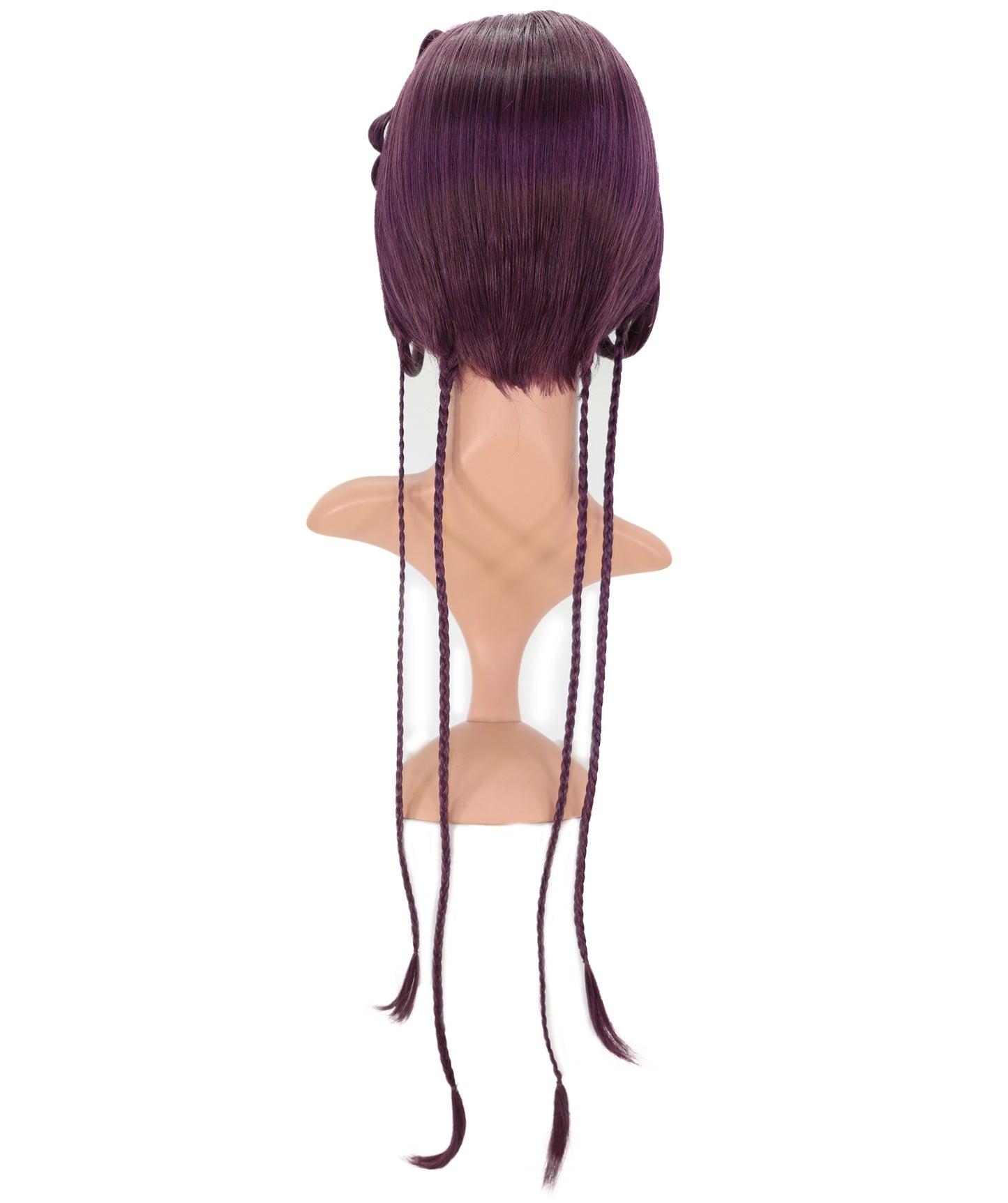 Wigs2you C-169 コスプレウィッグ レディース バーガンディ ロング 35.5インチ フルウィッグ 耐熱ファイバー キャップレス 自然なストレート ハロウィン 仮装 イベント パーティー アニメ風