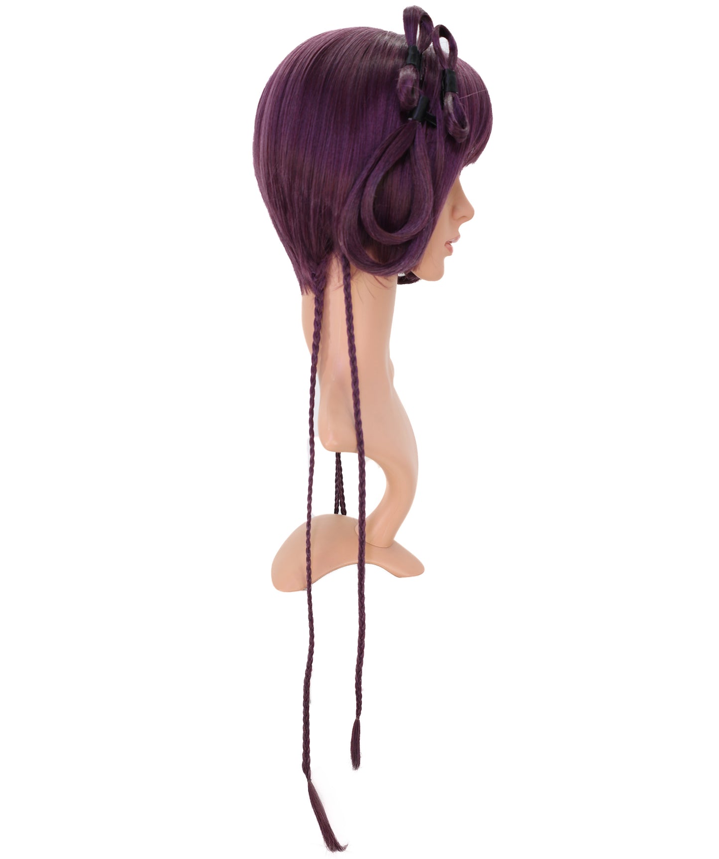 Wigs2you C-169 コスプレウィッグ レディース バーガンディ ロング 35.5インチ フルウィッグ 耐熱ファイバー キャップレス 自然なストレート ハロウィン 仮装 イベント パーティー アニメ風