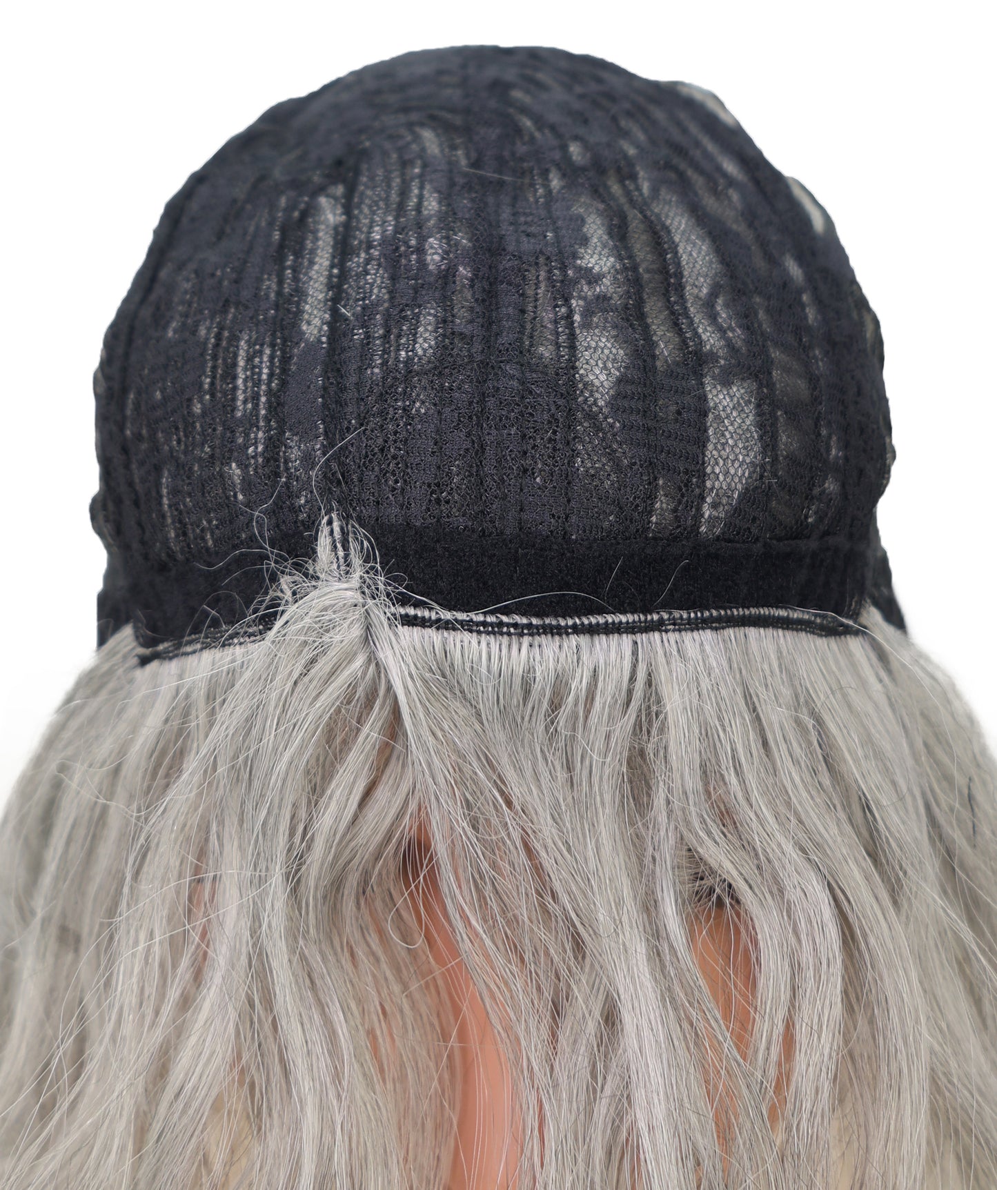 Wigs2you C-170 コスプレウィッグ レディース ホワイトグレー ショート 13インチ フルウィッグ 耐熱ファイバー アニメ風 前髪付き スタンダードキャップ ハロウィン 仮装 イベント パーティー