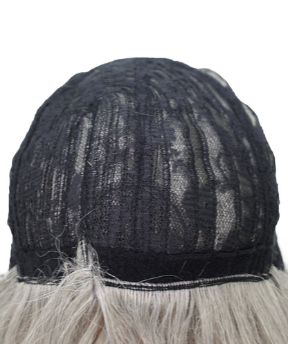 Wigs2you C-170 コスプレウィッグ レディース ホワイトグレー ショート 13インチ フルウィッグ 耐熱ファイバー アニメ風 前髪付き スタンダードキャップ ハロウィン 仮装 イベント パーティー