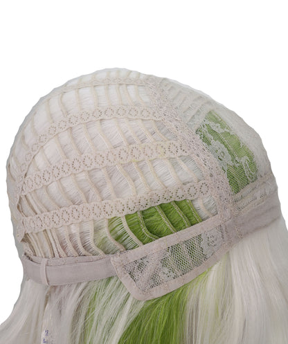 Wigs2you C-173 コスプレウィッグ レディース ホワイト ロング ストレート 43.5インチ フルウィッグ 耐熱ファイバー スーパーロング アニメ風 ハロウィン 仮装 イベント パーティー