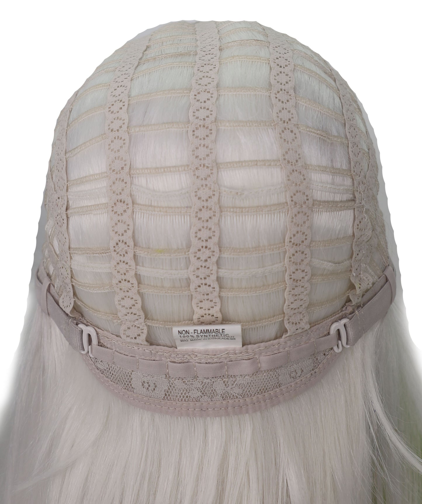 Wigs2you C-173 コスプレウィッグ レディース ホワイト ロング ストレート 43.5インチ フルウィッグ 耐熱ファイバー スーパーロング アニメ風 ハロウィン 仮装 イベント パーティー