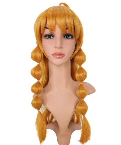 Wigs2you C-174 コスプレウィッグ レディース ゴールデンブラウン ロング 25.5インチ フルウィッグ 耐熱ファイバー ナチュラルカラー アニメ風 ハロウィン 仮装 イベント パーティー