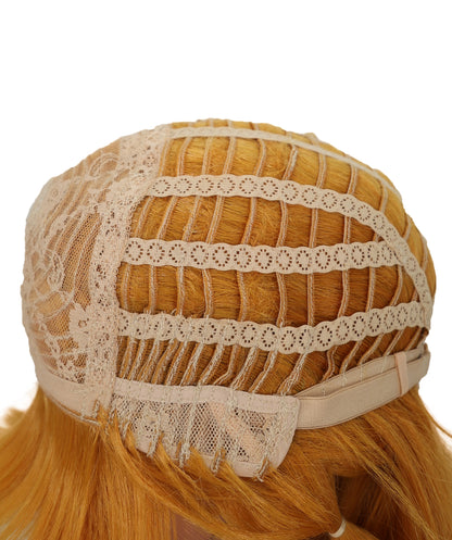 Wigs2you C-174 コスプレウィッグ レディース ゴールデンブラウン ロング 25.5インチ フルウィッグ 耐熱ファイバー ナチュラルカラー アニメ風 ハロウィン 仮装 イベント パーティー