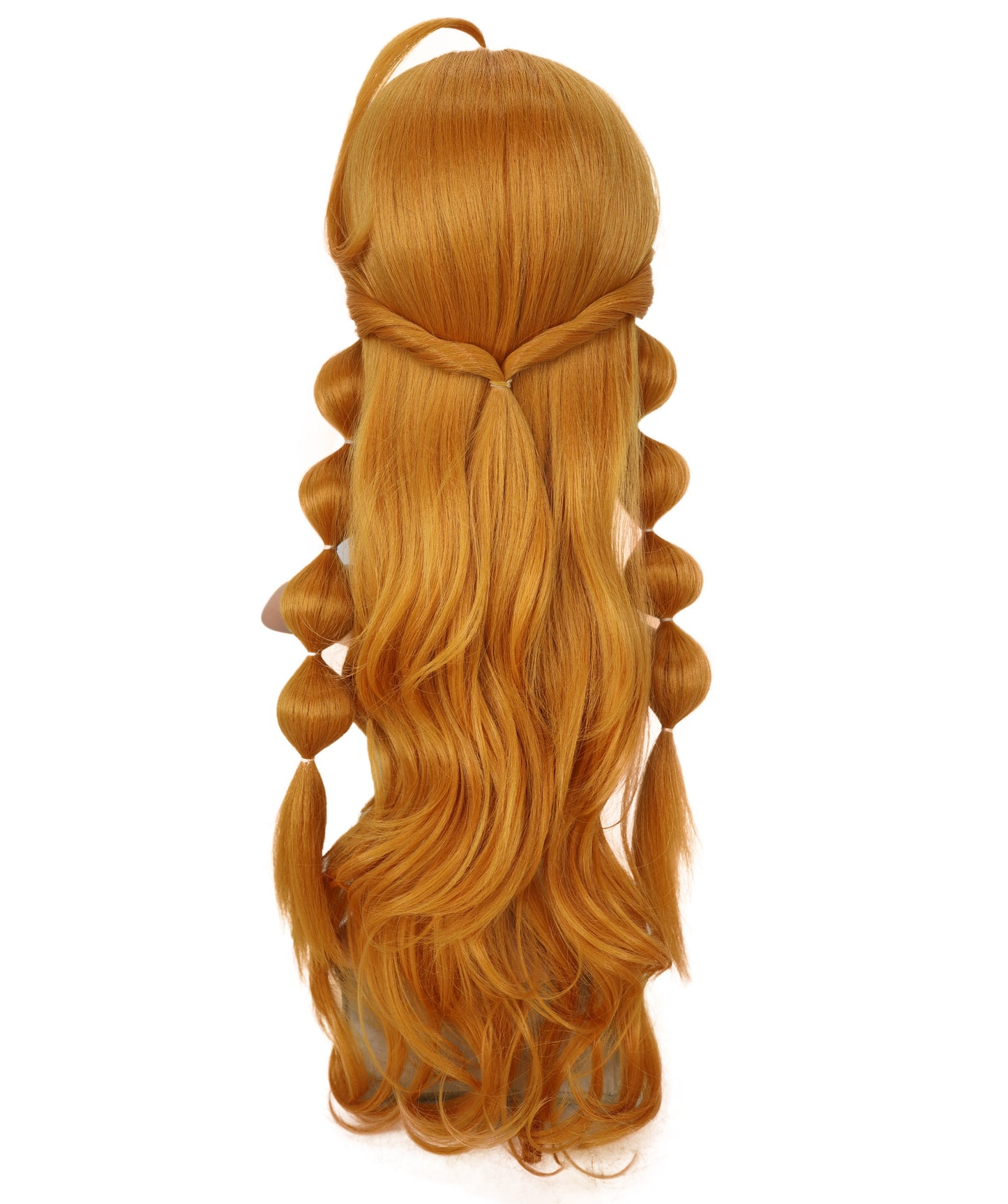 Wigs2you C-174 コスプレウィッグ レディース ゴールデンブラウン ロング 25.5インチ フルウィッグ 耐熱ファイバー ナチュラルカラー アニメ風 ハロウィン 仮装 イベント パーティー