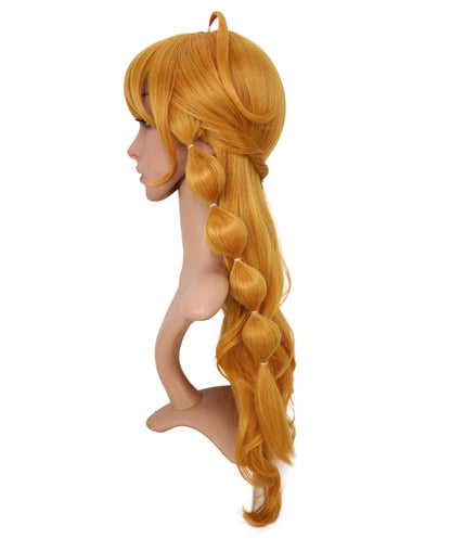 Wigs2you C-174 コスプレウィッグ レディース ゴールデンブラウン ロング 25.5インチ フルウィッグ 耐熱ファイバー ナチュラルカラー アニメ風 ハロウィン 仮装 イベント パーティー