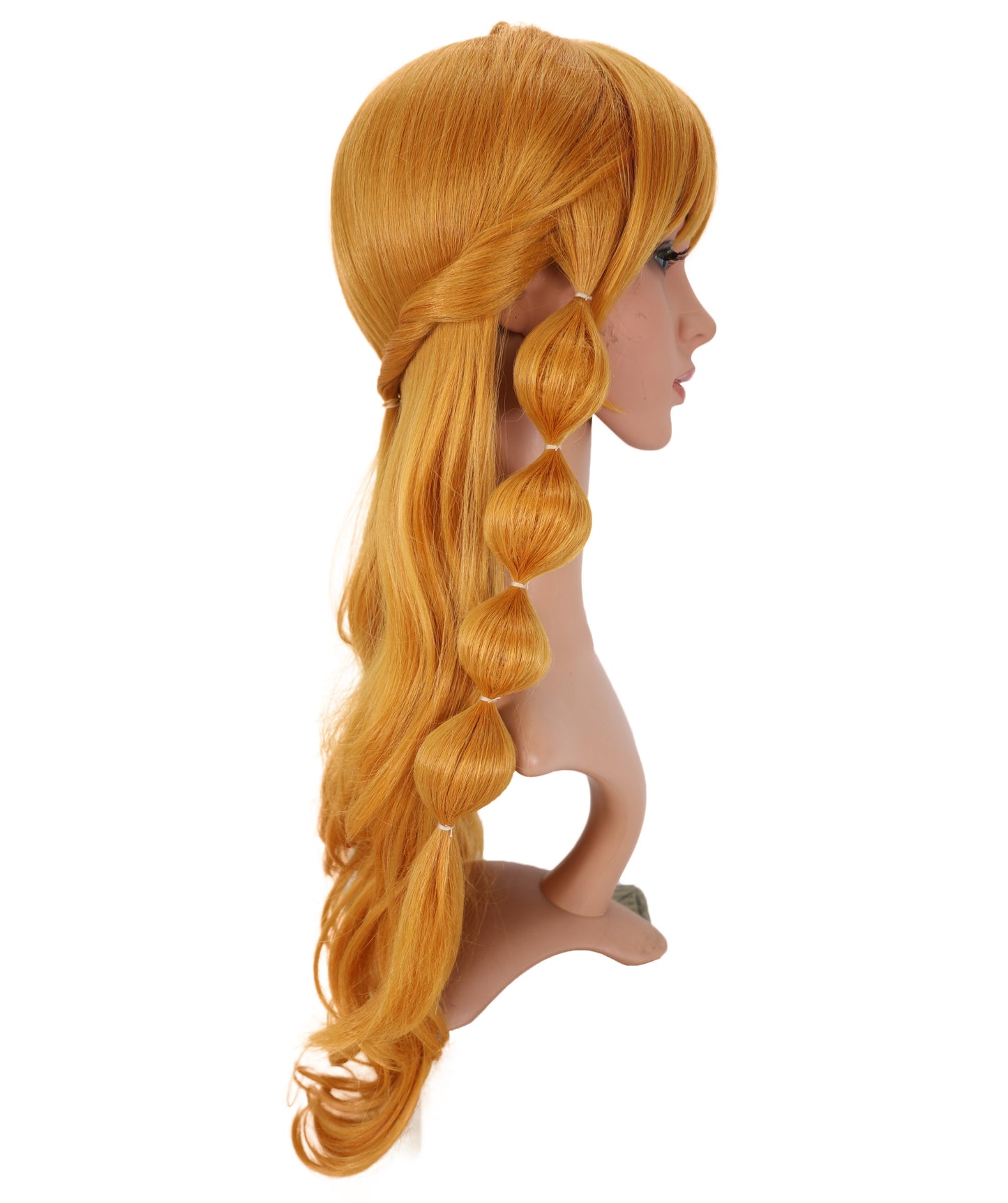 Wigs2you C-174 コスプレウィッグ レディース ゴールデンブラウン ロング 25.5インチ フルウィッグ 耐熱ファイバー ナチュラルカラー アニメ風 ハロウィン 仮装 イベント パーティー