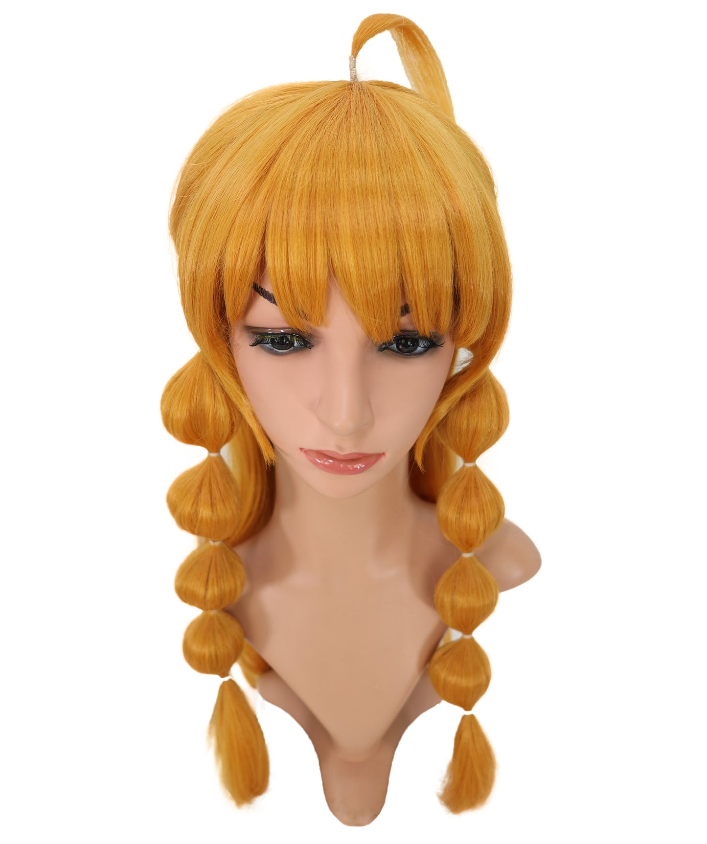 Wigs2you C-174 コスプレウィッグ レディース ゴールデンブラウン ロング 25.5インチ フルウィッグ 耐熱ファイバー ナチュラルカラー アニメ風 ハロウィン 仮装 イベント パーティー