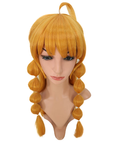 Wigs2you C-174 コスプレウィッグ レディース ゴールデンブラウン ロング 25.5インチ フルウィッグ 耐熱ファイバー ナチュラルカラー アニメ風 ハロウィン 仮装 イベント パーティー