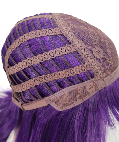 Wigs2you C-175 コスプレウィッグ レディース ダークパープル ボブ ストレート 12インチ フルウィッグ 耐熱ファイバー ショートヘア アニメ風 ハロウィン 仮装 イベント パーティー
