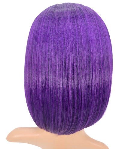 Wigs2you C-175 コスプレウィッグ レディース ダークパープル ボブ ストレート 12インチ フルウィッグ 耐熱ファイバー ショートヘア アニメ風 ハロウィン 仮装 イベント パーティー